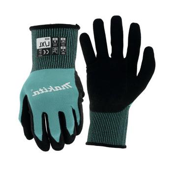 WORK GLOVES | Makita T-04123 Cut Level 1 FitKnit Nitrile Coated Dipped Gloves